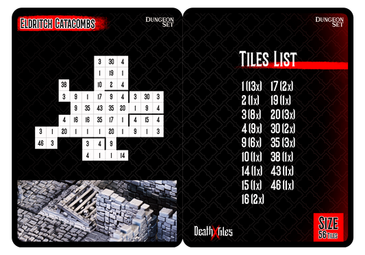 Death x Tiles Map Pack: Eldritch Catacombs